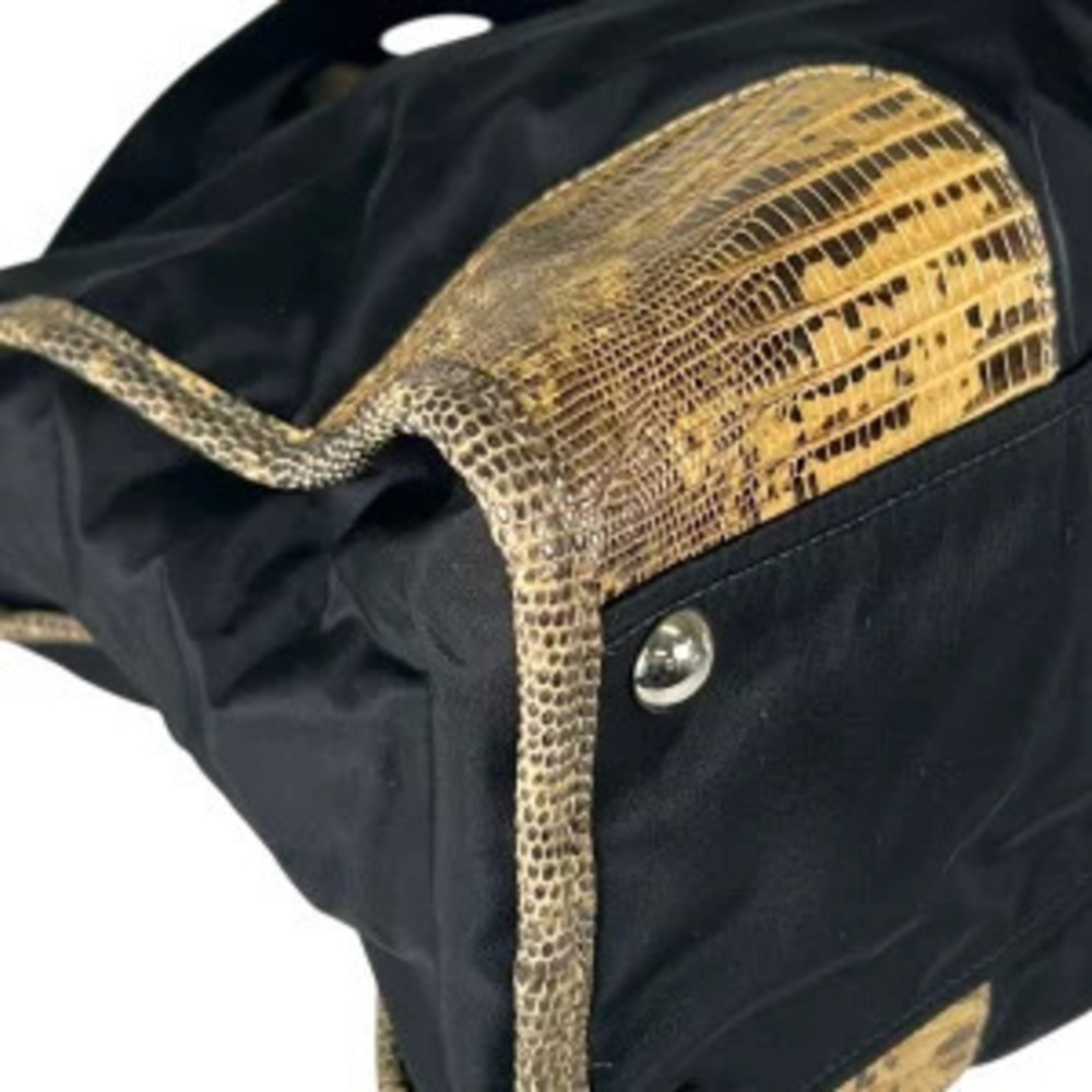 Prada Python Triangular 2Way Shoulder Bag Black - Picture 6 of 10